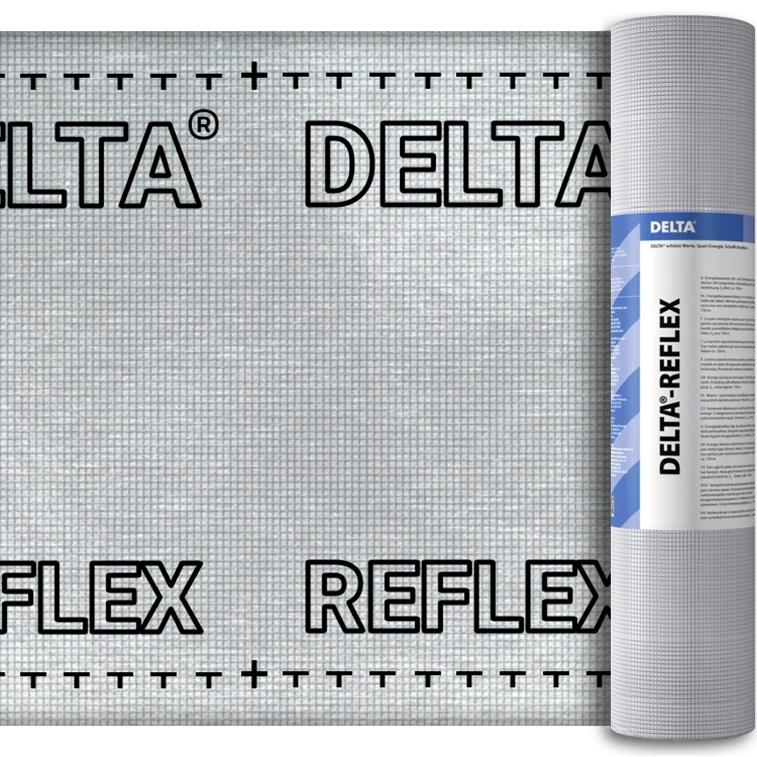 Пленка пароизоляционная Delta-Reflex с алюминиевым рефлексным слоем (75м2)
